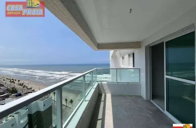 Vista para o mar apartamento 2 quartos, 76 m² por r$ 350.000 - vila atlântica - mongaguá/sp