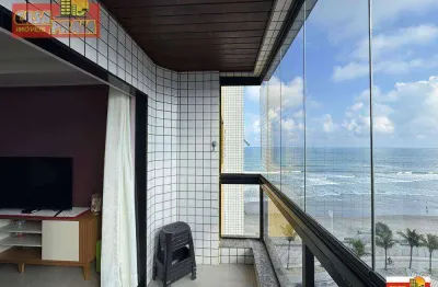 Apartamento 1 dormitório prédio frente ao mar  65 m² por r$ 290.000 - centro - mongaguá/sp