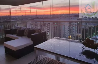 Oportunidade mobiliado!!! lindo apartamento, 3 suites 2 vagas 136m²  locação em jurubatuba são paulo