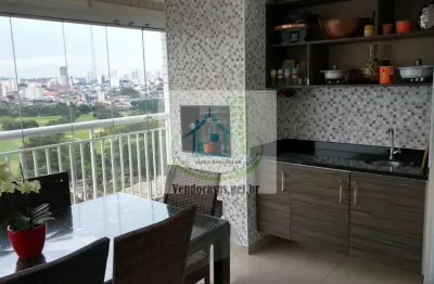 Maravilhoso, apartamento 3 suites, 2 vagas 136m² andar alto linda vista á venda no jardim marajoara-