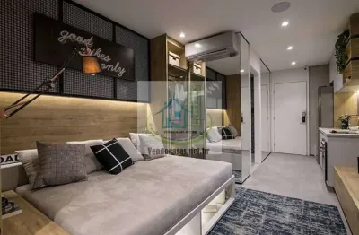 Studio com 1 dormitório à venda, 26 m² por r$ 320.000 - jardim das acácias - são paulo/sp