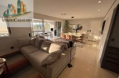 Apartamento Com Ar Cond. 136 m² 3 dormitórios, 3 Suites, Sacada Gourmet, Venda  Jardim Marajoara-SP