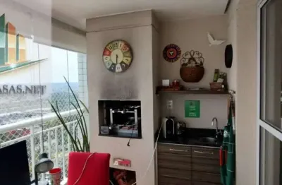 Apartamento 98 m² 3 dormitórios, 1 suite , 2 vagas, sacada gourmet, venda  em jurubatuba-sp