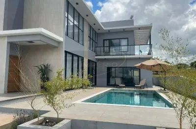 Casa linda com 4 suítes à venda no riviera de santa cristina ii