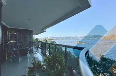 Luxuoso apartamento à venda em boa viagem, niterói-rj: 4 quartos, 4 suítes, 1 sala, 5 banheiros, 3 vagas, 321m².
