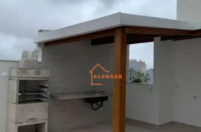 Cobertura com 2 dormitórios à venda, 104 m² por r$ 630.000,00 - santo andré - santo andré/sp