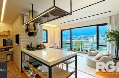 Apartamento de 72 m2 para alugar com 1 suíte, banheiro social com depósito e 2 vagas, finamente mobiliado e decorado.