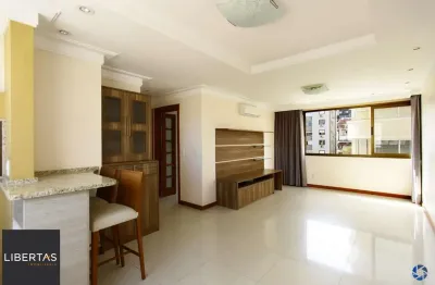 Apartamento 02 dormitórios semi mobiliado 74 m2 02 garagens