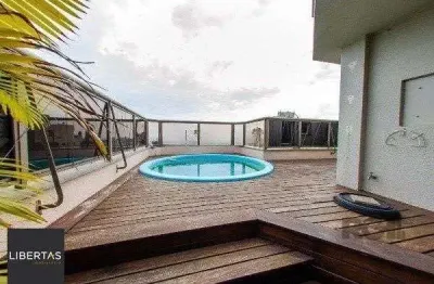 Vende-se ampla cobertura com 2 quartos transformados em 1 ampla suíte martes com closet, piscina, vista panoramica - 175m² - Auxiliadora