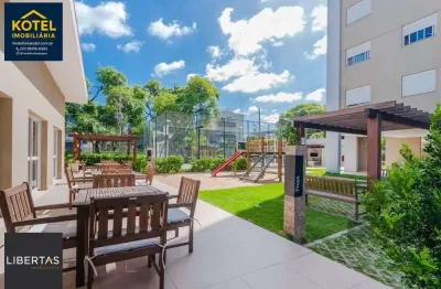 Apartamento de dois quartos, suíte e uma vaga de garagem no bairro São Geraldo