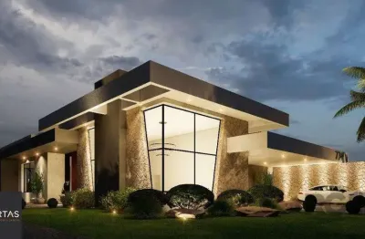 Casa Condominio para Venda - 399m², 5 dormitórios, sendo 5 suites, 4 vagas - Atlântida