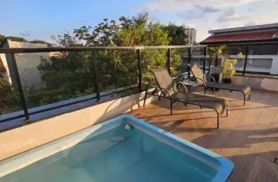 Maravilhosa cobertura - 03 qtos - 02 vagas garagem - Terraço com piscina privativa - 170 m2 - Cond Brise Club, Tanque Rio de Janeiro RJ