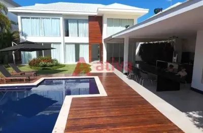 Casa com 4 suítes para alugar no condomínio mansões na barra da tijuca - rio de janeiro