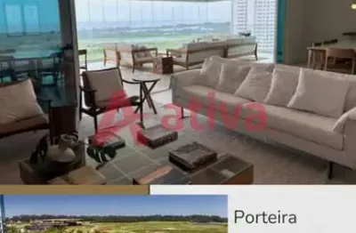 Apartamento porteira fechada no riserva golf, 4 suítes e vista deslumbrante