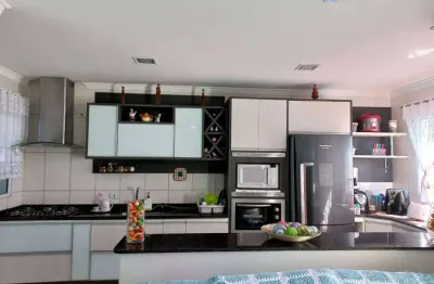 Sobrado para venda possui 133 metros quadrados com 3 quartos em jardim stella - santo andré - sp.