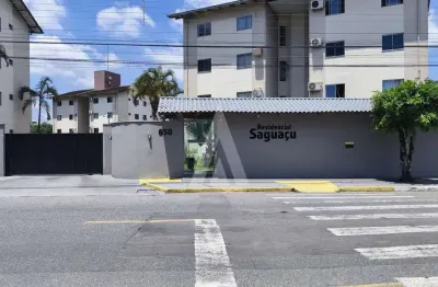 Apartamento no bairro saguaçu mobiliado com 2 quartos, 1 banheiro social e cozinha e 1 vaga de garagem coberta.