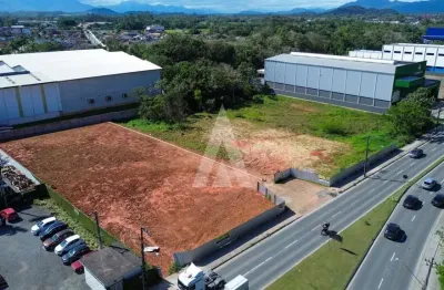 Terreno para alugar, 2611.26 m2 por r$15000.00  - santo antonio - joinville/sc