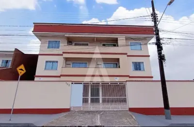 Apartamento no bairro iririu com 1 quarto, sala de estar e jantar, cozinha com armários, área de serviço e sacada.