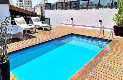Cobertura duplex mobiliada – 364m², 5 vagas, piscina e lazer completo - moema índios ✨ à venda em m