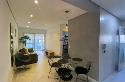 Apartamento 2 dormitórios, 1 suite, varanda 1 vaga, mobiliado, no metrô klabin