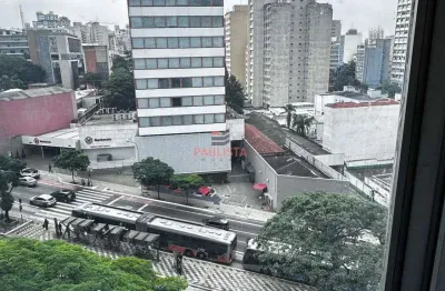 Laje comercial para locação com 6 salas e 5 vagas na consolação, a 3 minutos da estação higienópoli