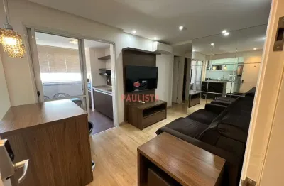 Apartamento para locação totalmente mobiliado, 1 dormitório, 1 vaga saúde, são paulo, sp
