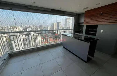 Apartamento para locação 3 dormitórios com varanda gourmet com churrasqueira, 2 vagas e condomínio