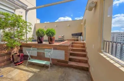 Cobertura duplex de alto padrão, piscina privativa, 386 m², 4 suítes, 8 vagas – campo belo