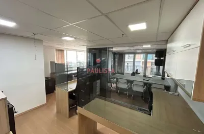 Conjunto comercial mobiliado venda ou locação de 53 m2, 1 banheiro, 1 vaga em santo amaro, são paul