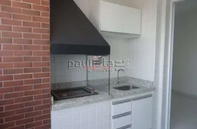 Apartamento 1 dormitório, 1 banheiro, sala com varanda gourmet, cozinha americana com lavanderia, 1