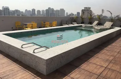 Studio com sacada envidraçada, totalmente mobiliado com ar condicionado a 300 metros do metrô santa