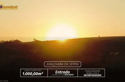 Terrenos à venda em Araçoiaba da Serra matricula individual (parcelado)