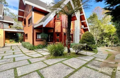 Casa com 5 dormitórios à venda, 424 m² por r$ 3.900.000,00 - condomínio residencial jardim véu da noiva - campos do jordão/sp