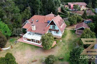 Casa com 5 dormitórios à venda, 588 m² por r$ 5.300.000,00 - j pérola - campos do jordão/sp