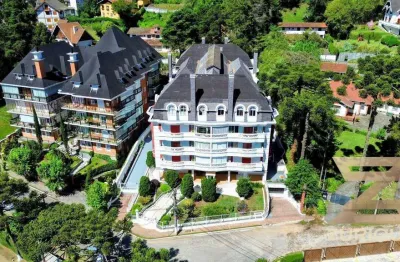 Apartamento com 4 dormitórios à venda, 220 m² por r$ 2.300.000 - vila capivari - campos do jordão/sp