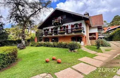 Casa com 5 dormitórios à venda, 405 m² por r$ 2.450.000 - jardim embaixador - campos do jordão/sp