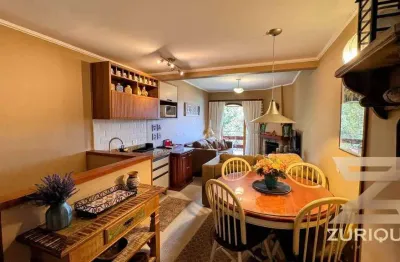 Apartamento com 1 dormitório à venda, 57 m² por r$ 625.000,00 - alto do capivari - campos do jordão/sp