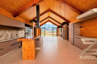 Casa com 3 dormitórios à venda, 324 m² por r$ 5.700.000 - condomínio iporanga - campos do jordão/sp