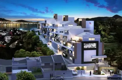 Apartamento com vista mar, 02 dormitórios sendo 1 suíte no mirante dos corais, coqueiros, sc codigo: 123886