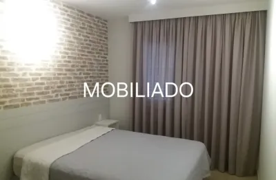 Apartamento mobiliado 3º último andar com 2 dormitórios, 58 m²