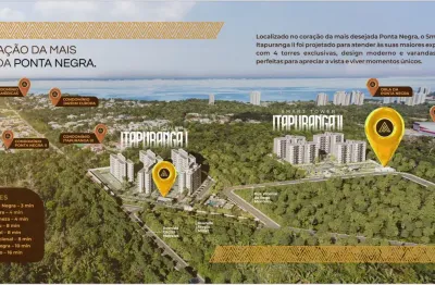 Smart tower itapuranga, apartamentos com 2 quartos a venda, bairro ponta negra, manaus-am.