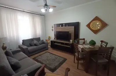 Apto. à venda no gonzaga com 70 m2., 2 dormitórios, 1 vaga de garagem (demarcada).