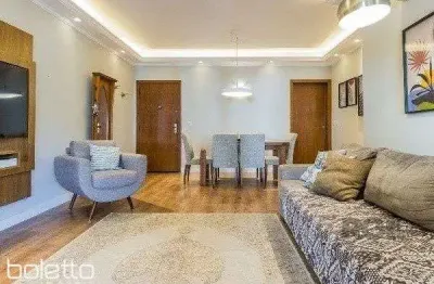 Vende-se luxuoso apartamento 3 quartos com suíte, 2 vagas, lareira, churrasqueir