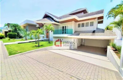 Sobrado com 4 dormitórios, 480 m² - venda por r$ 4.500.000,00 ou aluguel por r$ 22.740,00/mês - parque residencial aquarius - são josé dos campos/sp