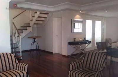Apartamento duplex à venda na vila andrade-morumbi, 04 dormitórios, 04 vagas, 218m² à venda e/ou permuta. aceita permuta até 800 mil reais.