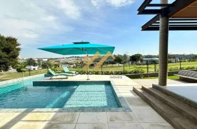 Residência exclusiva de alto padrão com 5 quartos suítes à venda, 420 m² - jardins do golf - indaiatuba/sp