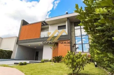 Sobrado à venda em indaiatuba, jardim morumbi, com 4 quartos, com 308 m², condomínio beira da mata