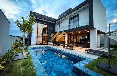 Sobrado à venda em indaiatuba, parque villa dos pinheiros, com 4 suítes, com 475 m²