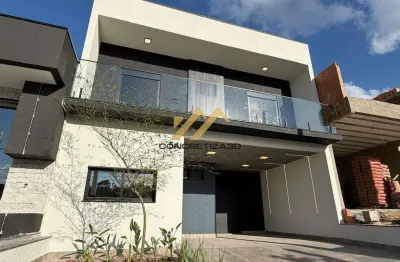 Sobrado à venda em indaiatuba, park gran reserve, com 3 quartos, com 222 m², park gran reserve