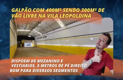 Galpão na travessa da av imperatriz leopoldina com 300m² de area livre